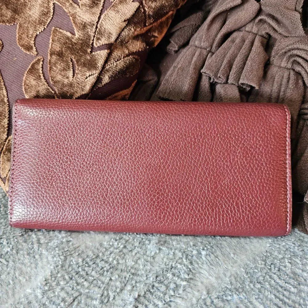 Coach Long Tabby Envelope Wallet with Marbled Acrylic 
